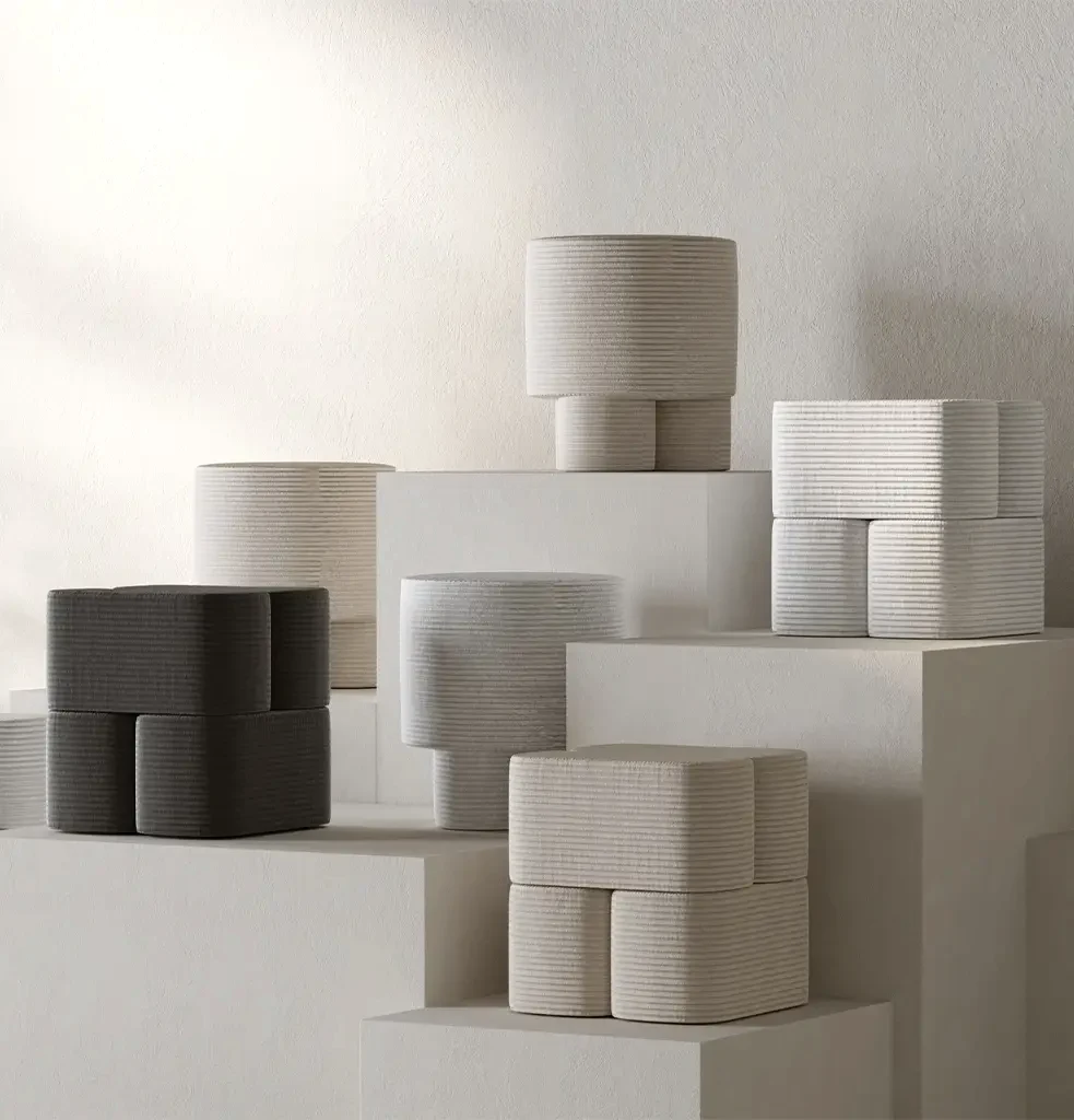 Boo Puf Fitilli Kadife