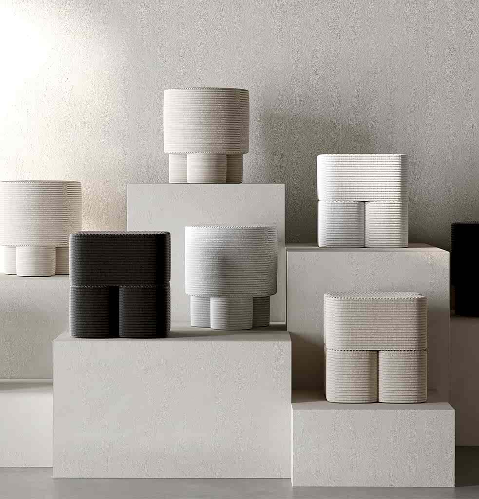 Boo Puf Fitilli Kadife