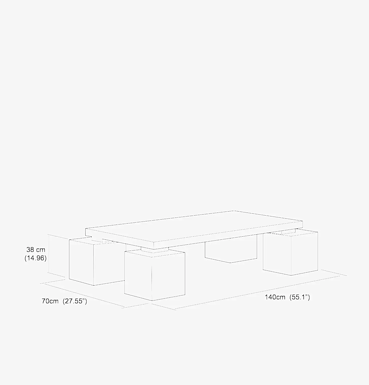 Asos Orta Sehpa Mazel Kaplama