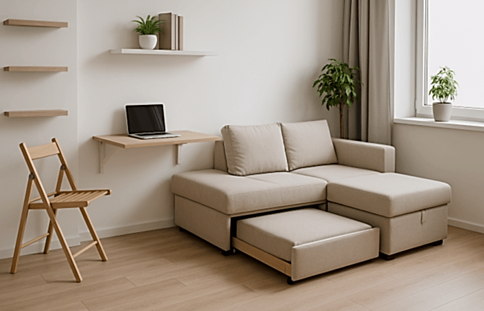 Dar Alanlar, Büyük Fikirler Fonksiyonel Mobilya Kullanımı 2